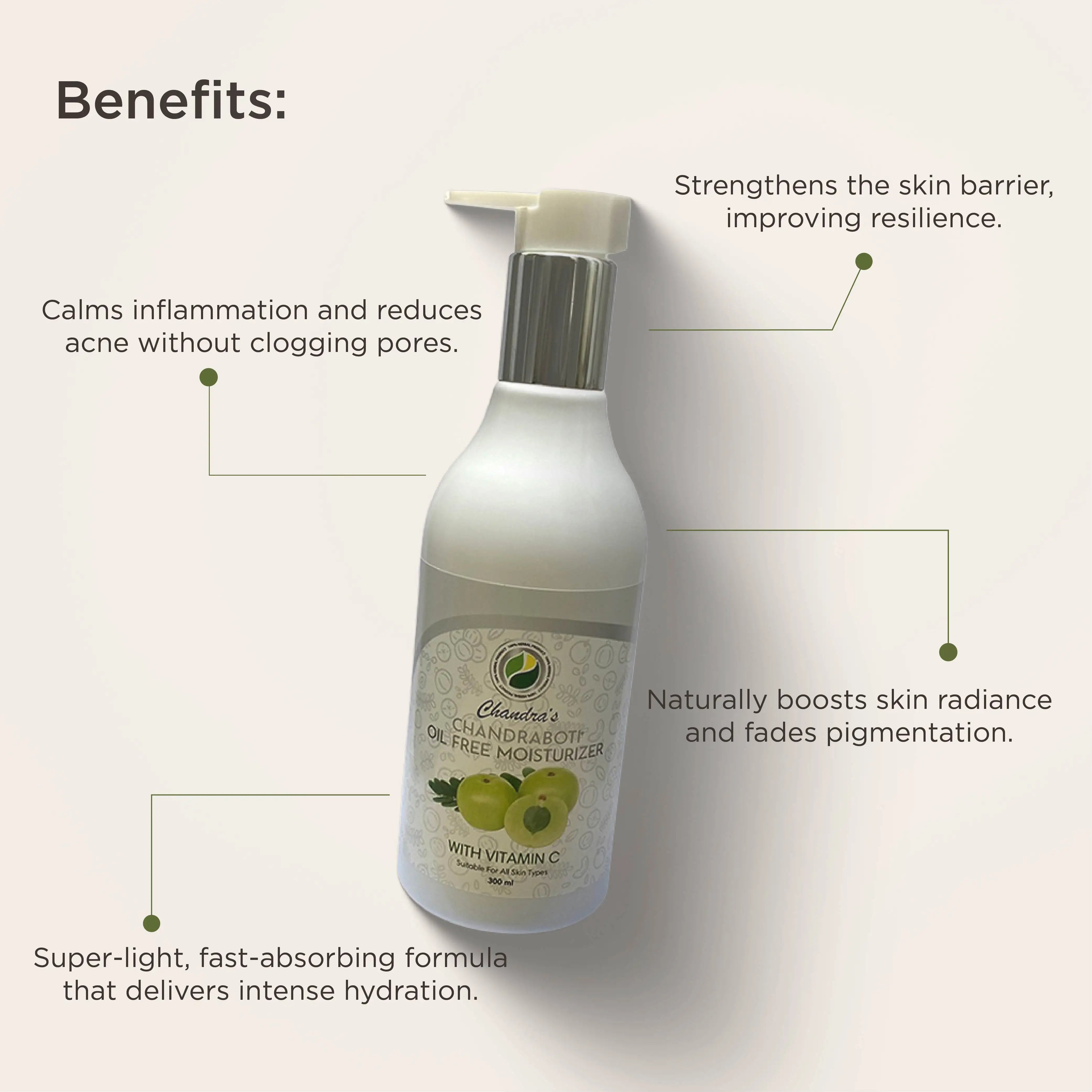 Chandraboti Oil Free Moisturizer 300ML