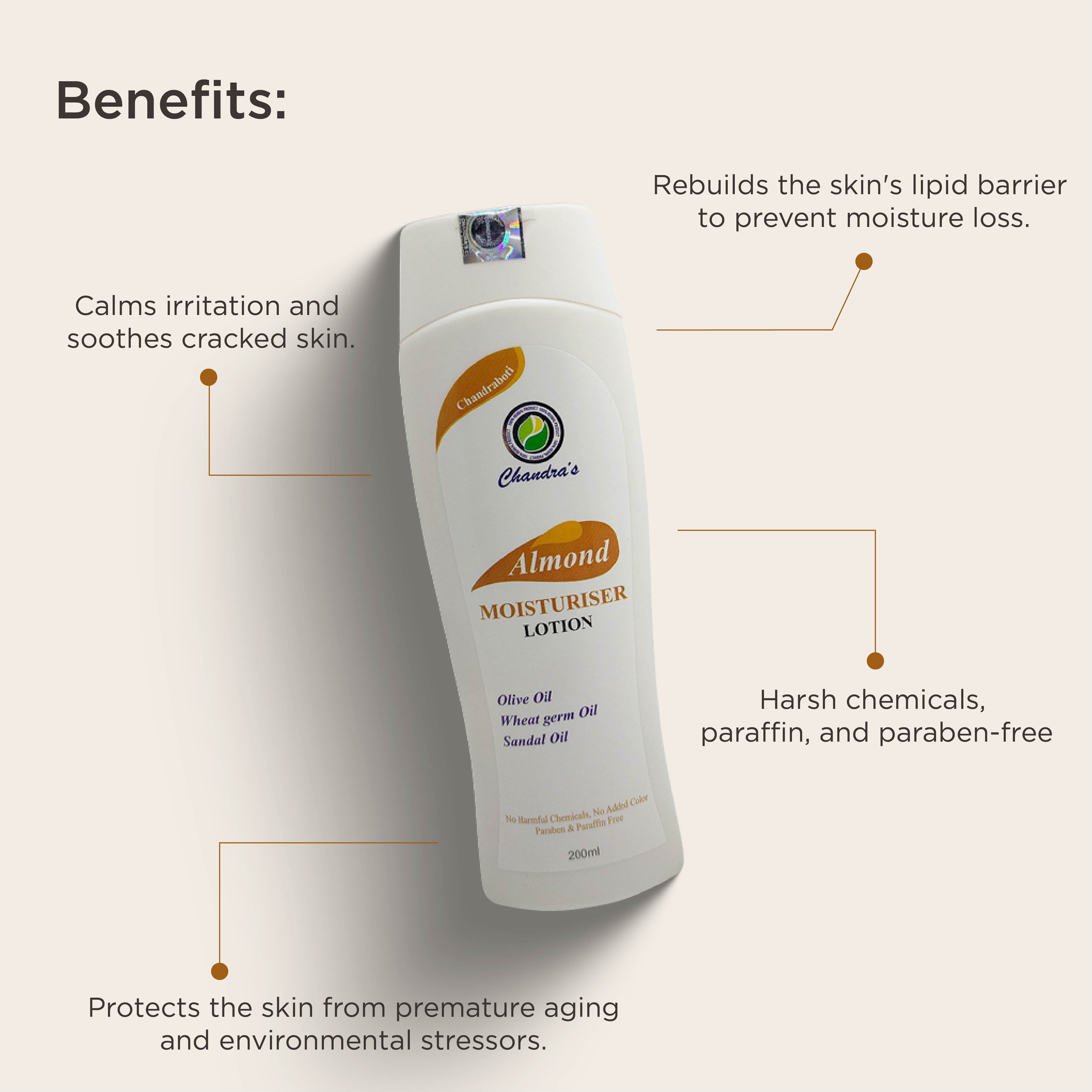 Chandraboti Almond Moisturiser Lotion