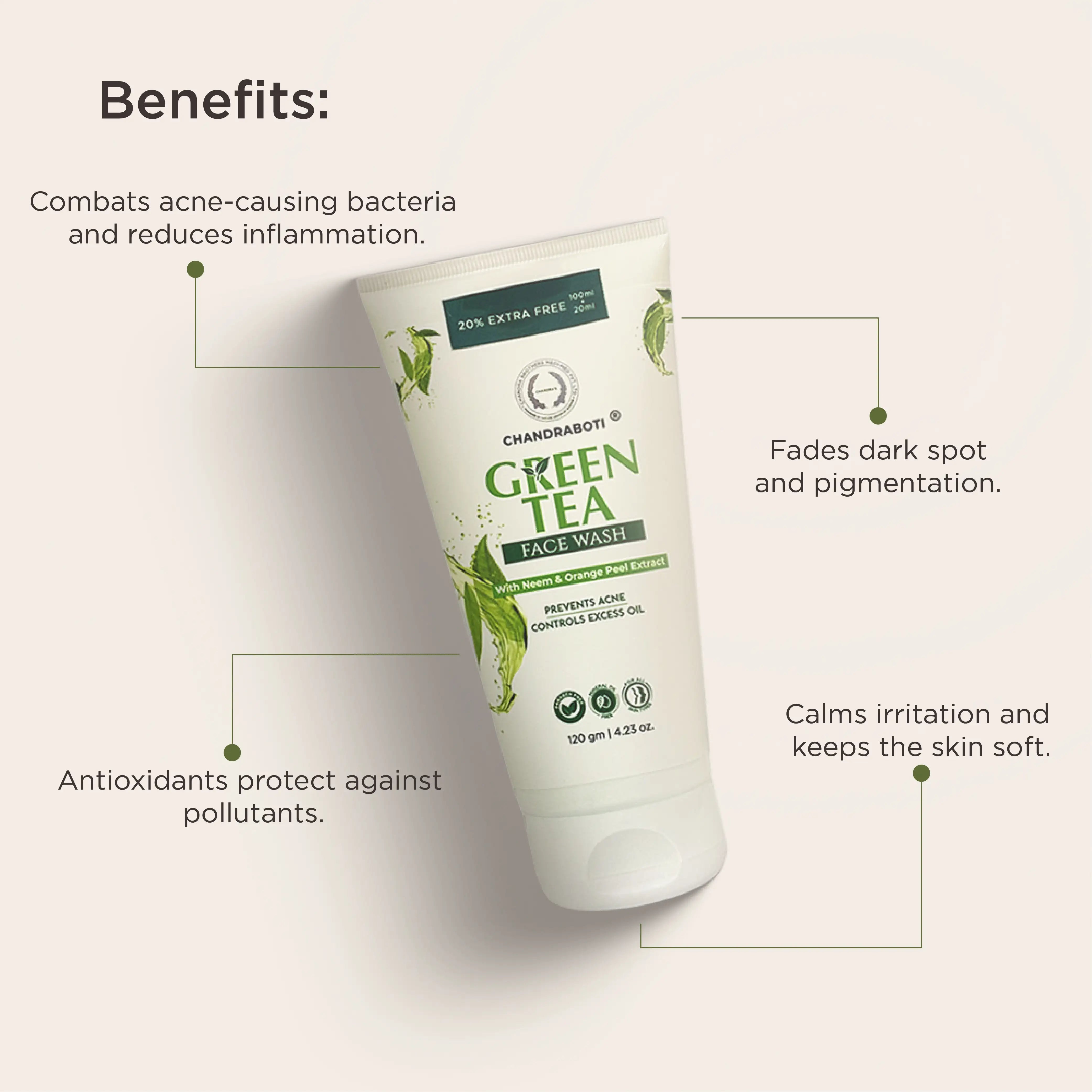 Chandraboti Green Tea Face Wash 150ML