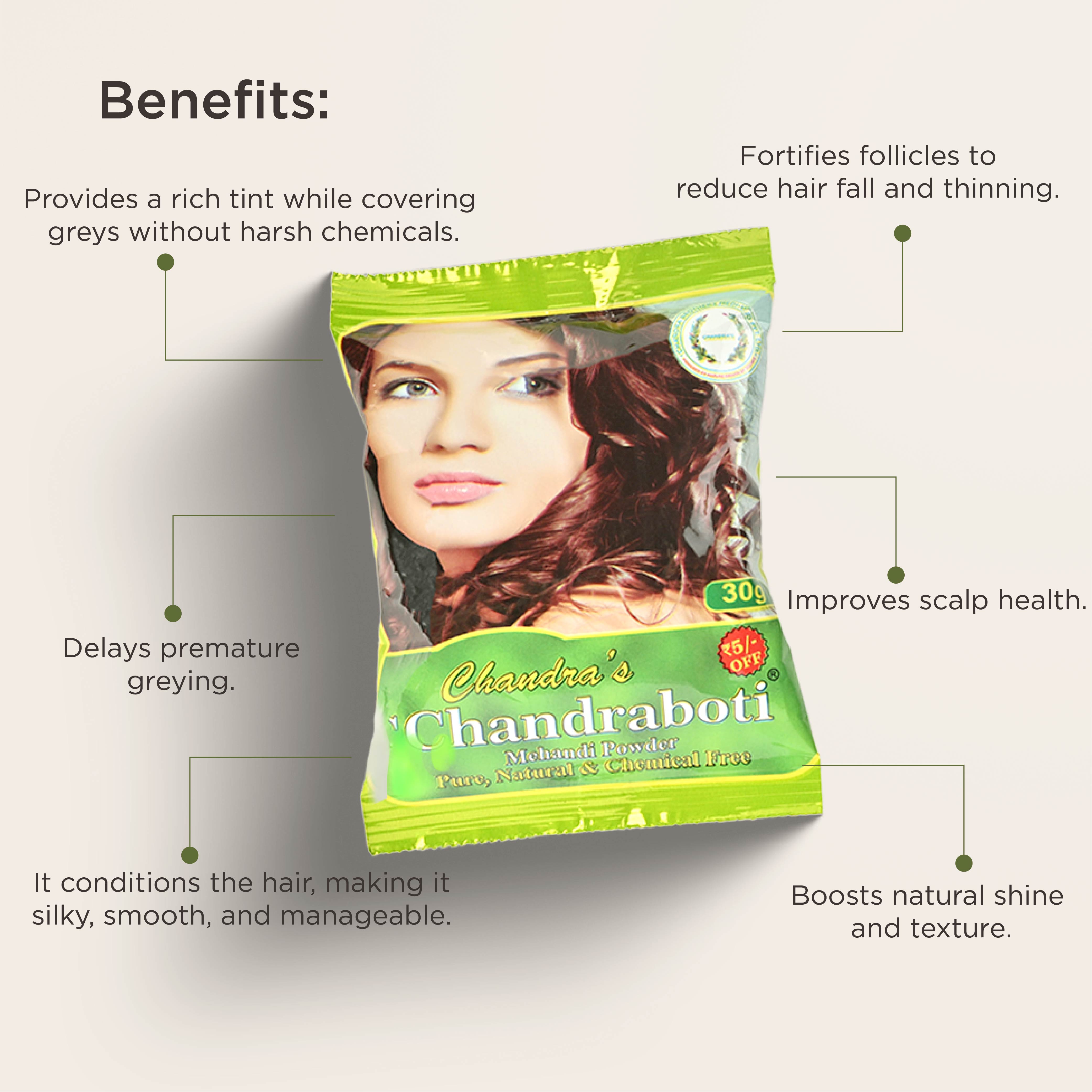 Chandraboti Mehendi Powder 30gm (5 Pcs)