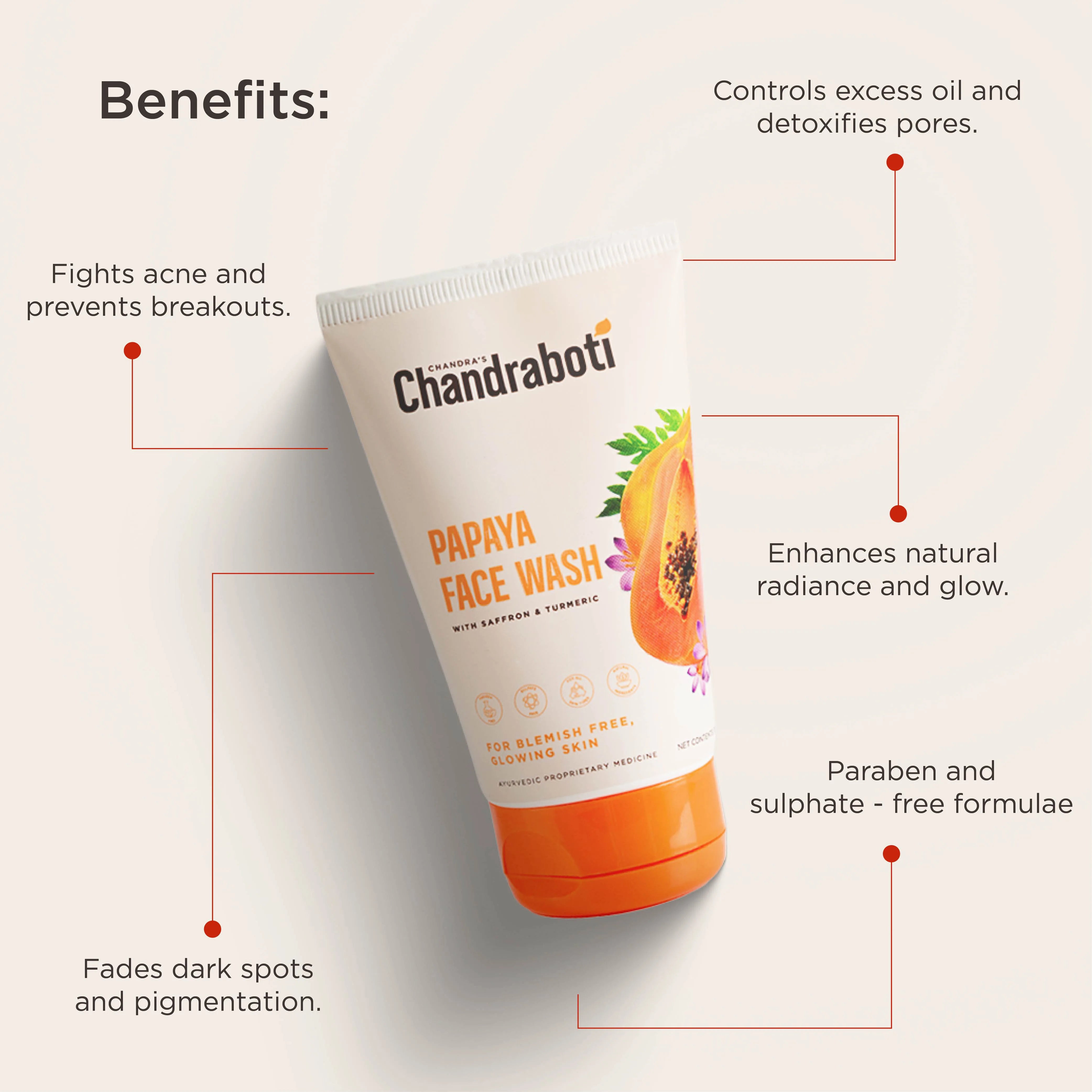 Chandraboti Papaya Face Wash 100ML