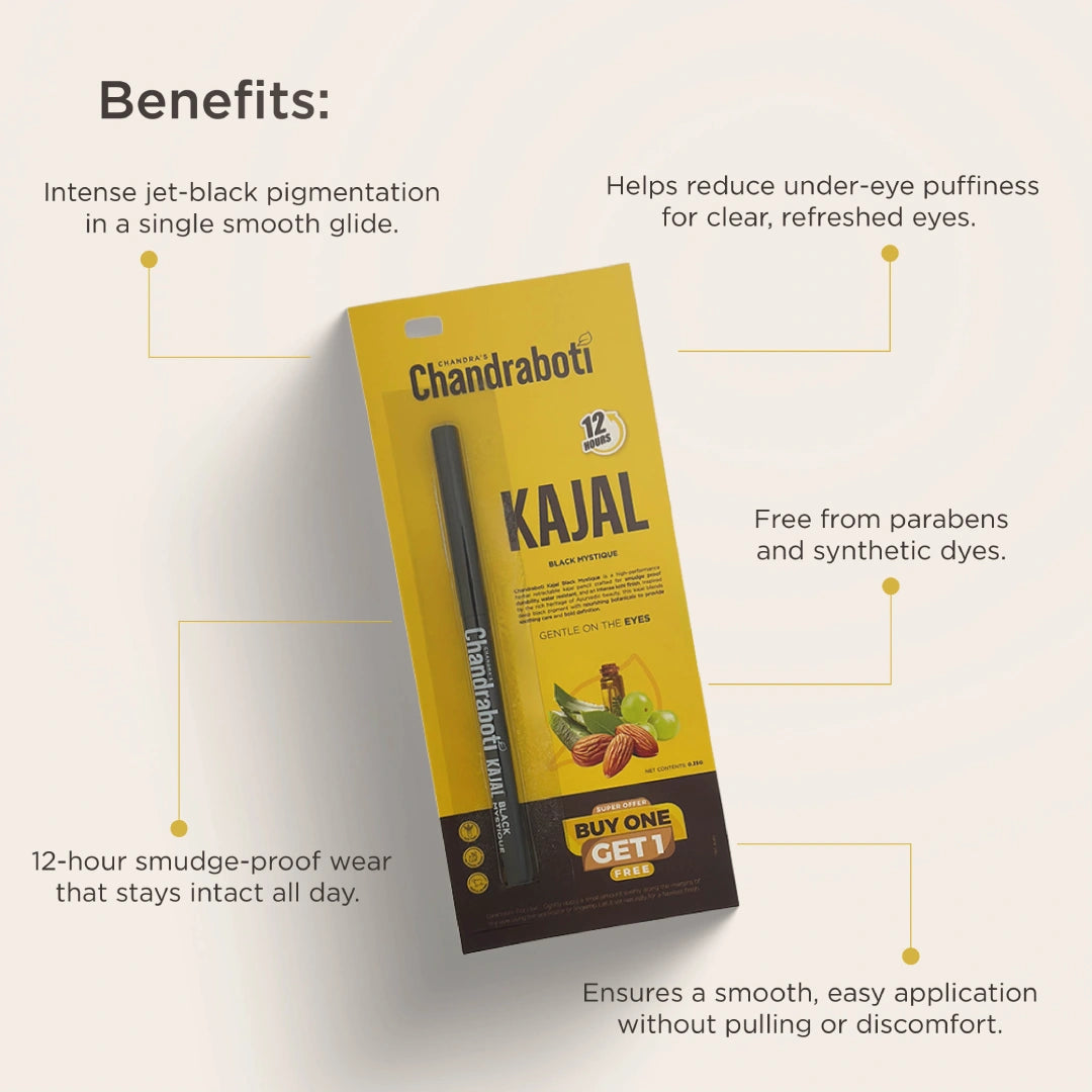 Kajal Black Mystique (Buy 1 Get 1 FREE)