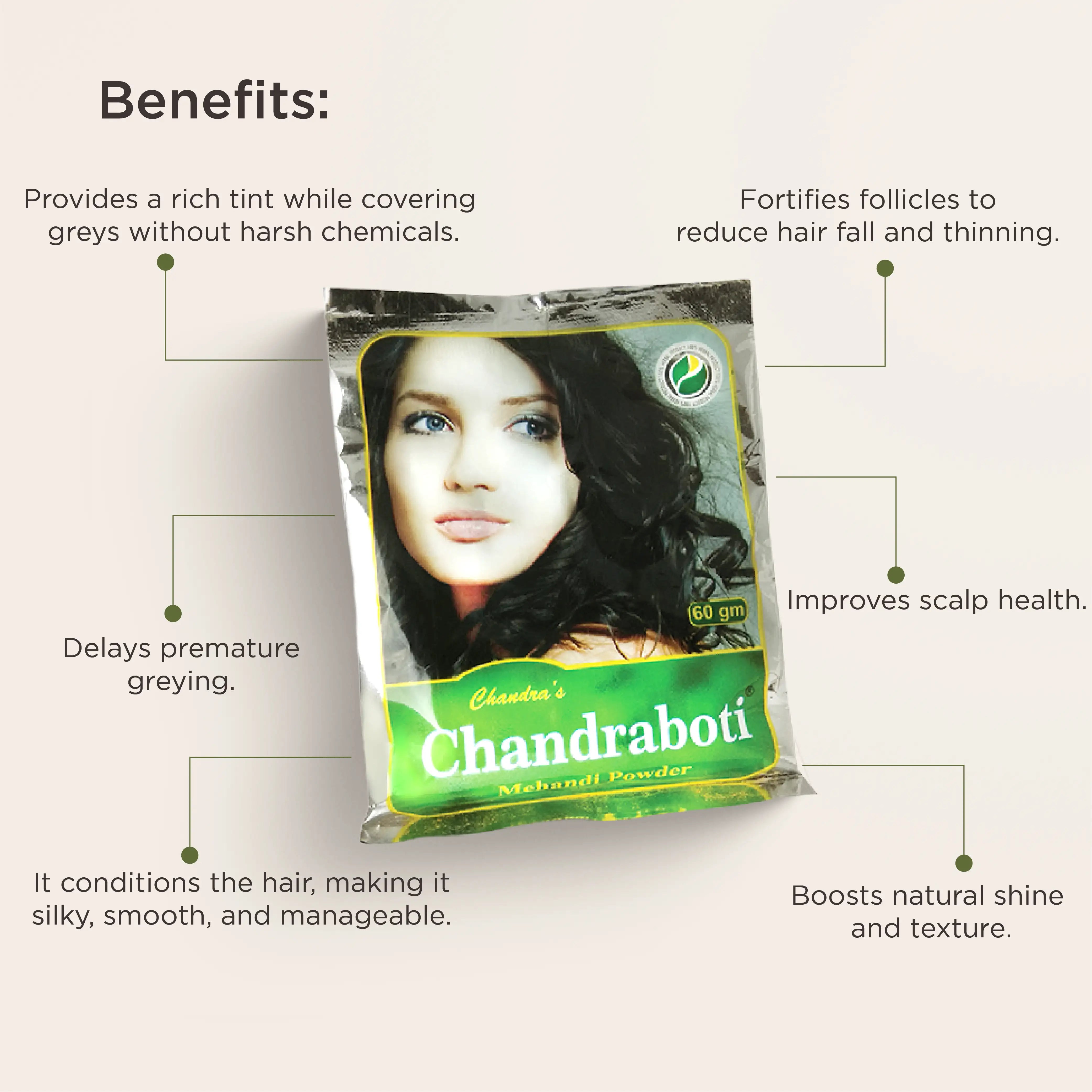 Chandraboti Mehendi Powder 30gm (5 Pcs)