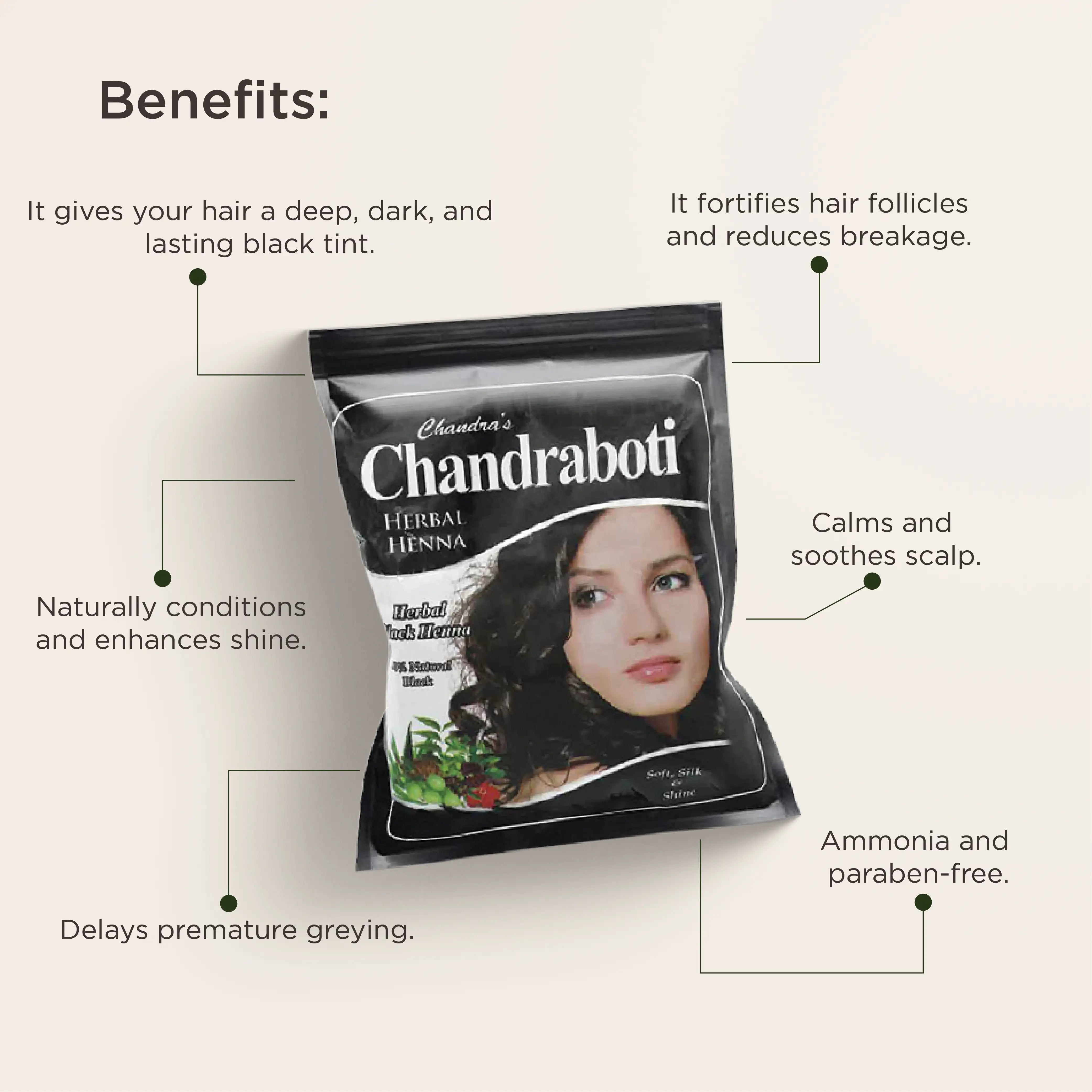 Herbal Black Henna 30gm (5 Pcs)