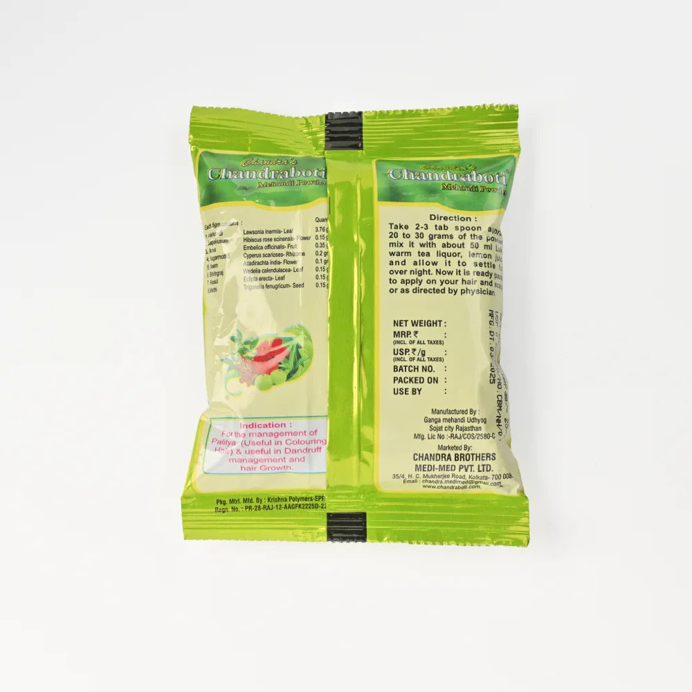Chandraboti Mehendi Powder 30gm (5 Pcs)