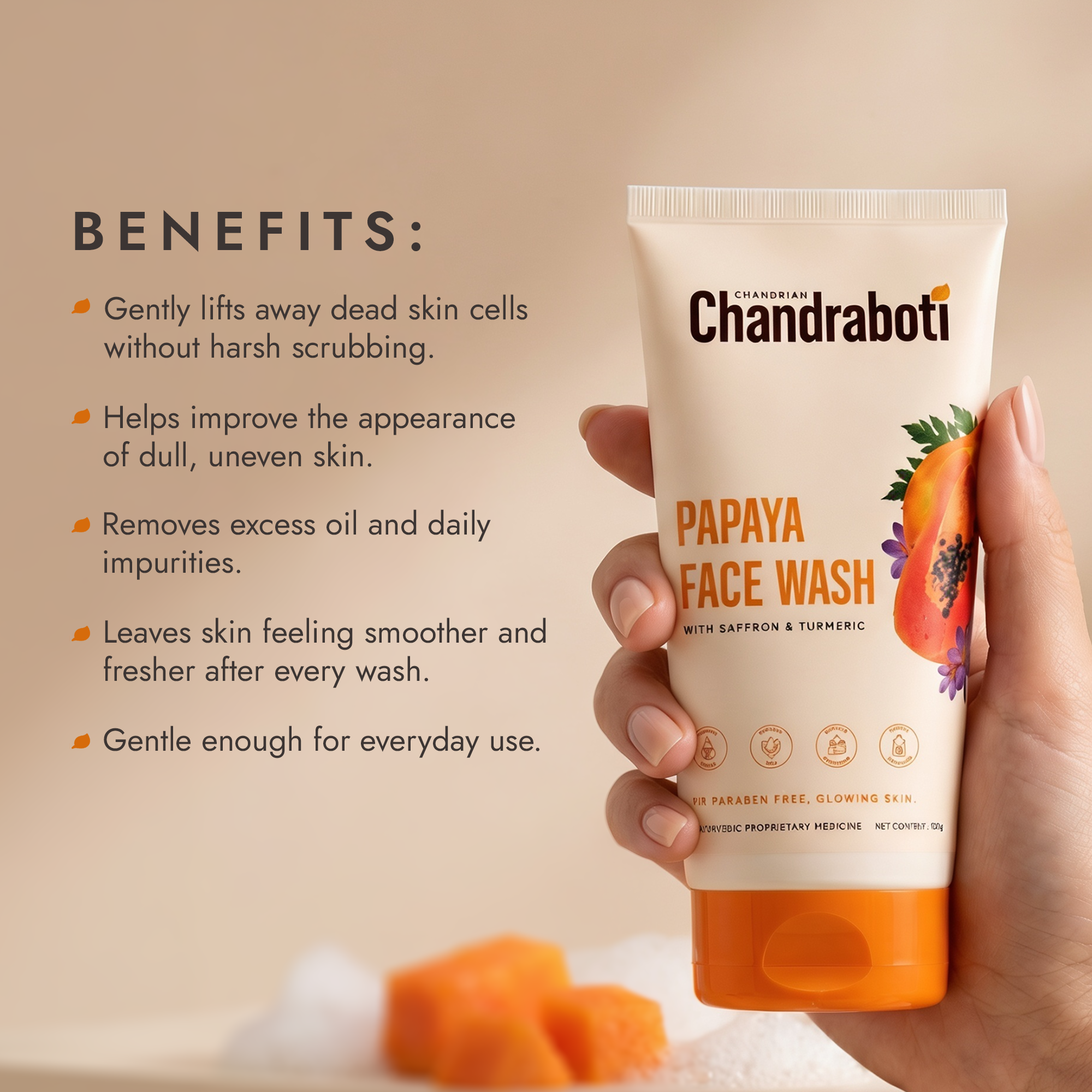 Chandraboti Papaya Face Wash 120ML