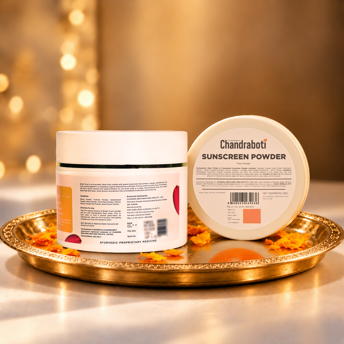 Sunscreen powder and Bridal touch Combo