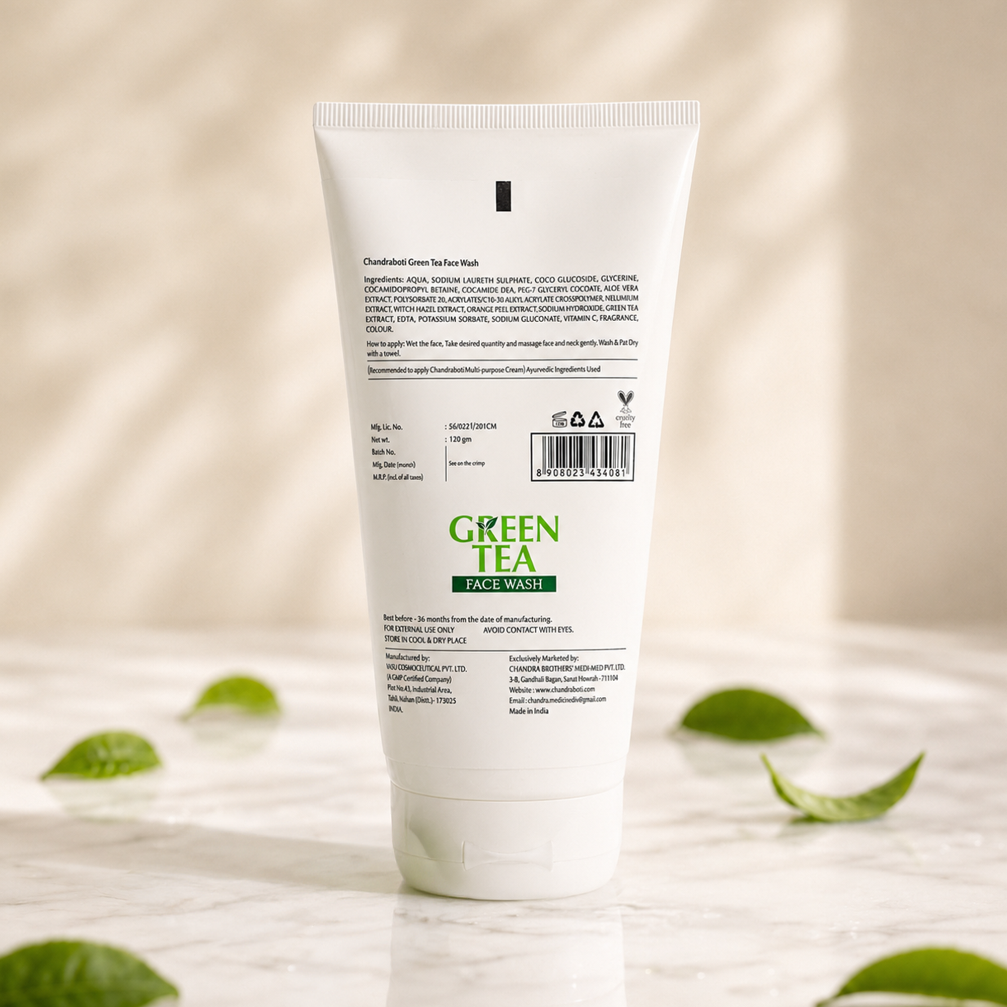 Chandraboti Green Tea Face Wash 120gm