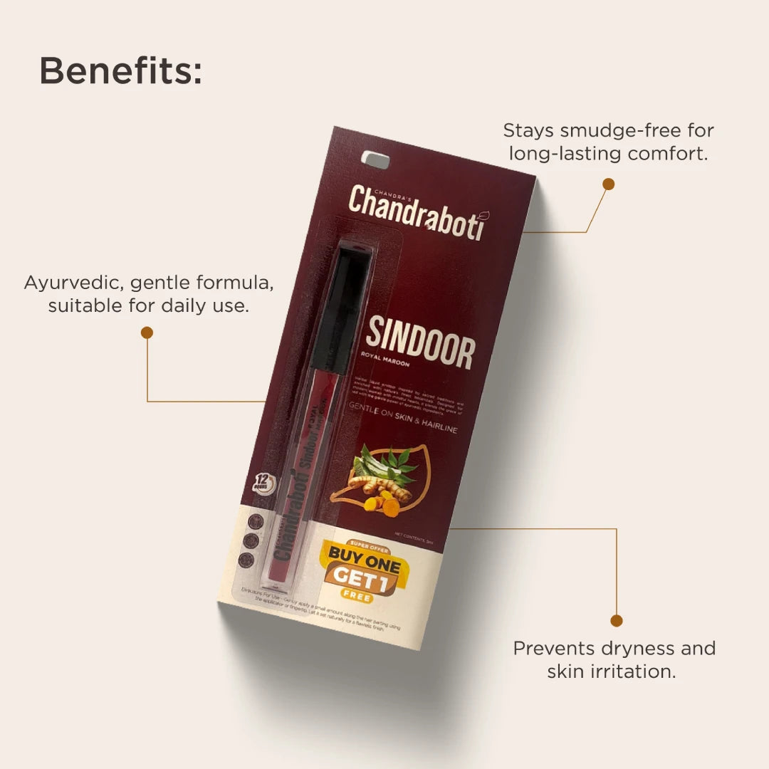 Sindoor Royal Maroon (Buy 1 Get 1 Free)