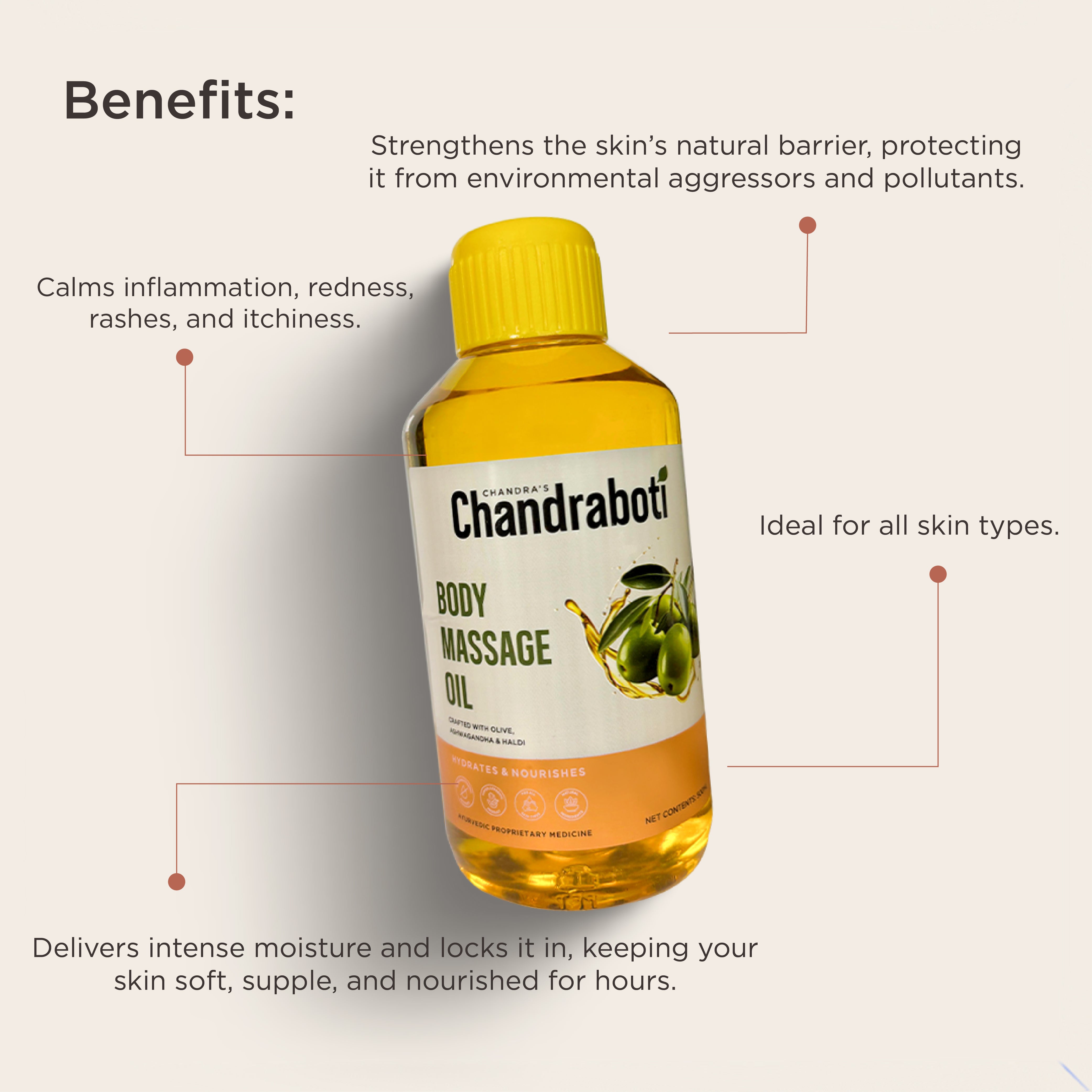Chandraboti Body Massage Oil 200 ML