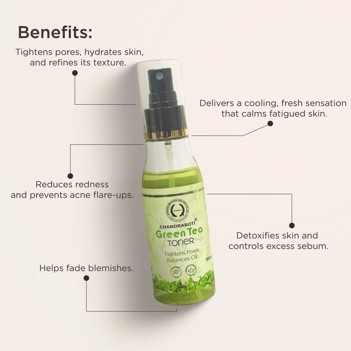 herbal green tea toner