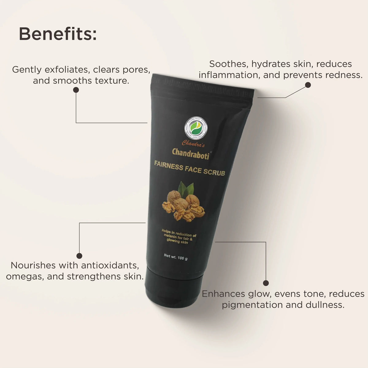 chandraboti ayurvedic face scrub